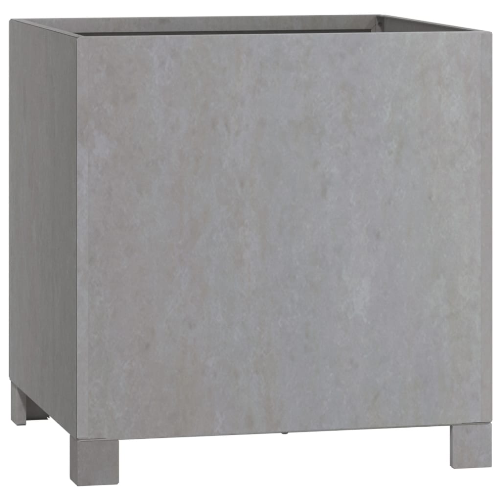 Vaso per fioriera aiuola rialzata piante fiori giardino terrazze con piedini set da 2 Rusty 42 x 40 x 43 cm acciaio corten marrone 02_0038877