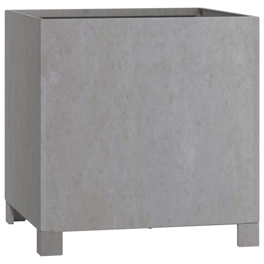 Vaso per fioriera aiuola rialzata piante fiori giardino terrazze con piedini set da 2 Rusty 42 x 40 x 43 cm acciaio corten marrone 02_0038877