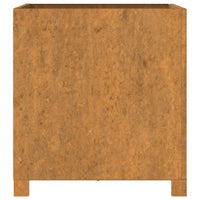 Fioriera con Gambe Ruggine 49x47x50 cm Acciaio Corten