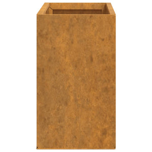 Fioriere da Parete 2 pz Ruggine in Acciaio Corten 53x10x17 cm 823686