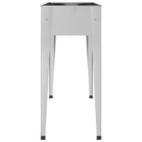 Fioriere da Giardino 2 pz-Vaso da giardino Acciaio Zincato