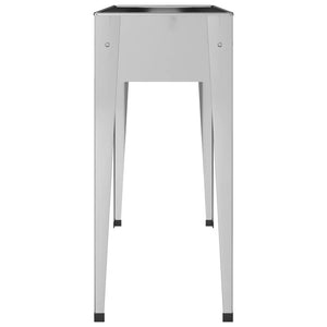 Fioriere da Giardino 2 pz-Vaso da giardino Acciaio Zincato