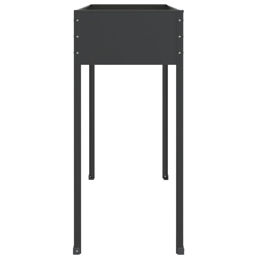 Fioriere da Giardino 2 pz Antracite Acciaio Zincato cod mxl 48461