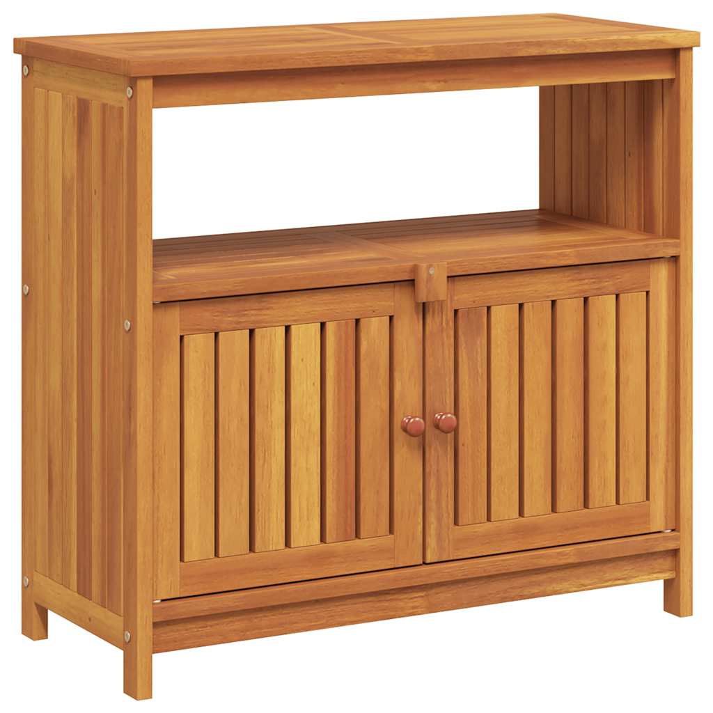 Tavolo Consolle da Giardino 80x35x75 cm Legno Massello Acacia 319696