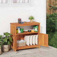 Tavolo Consolle da Giardino 80x35x75 cm Legno Massello Acacia 319696
