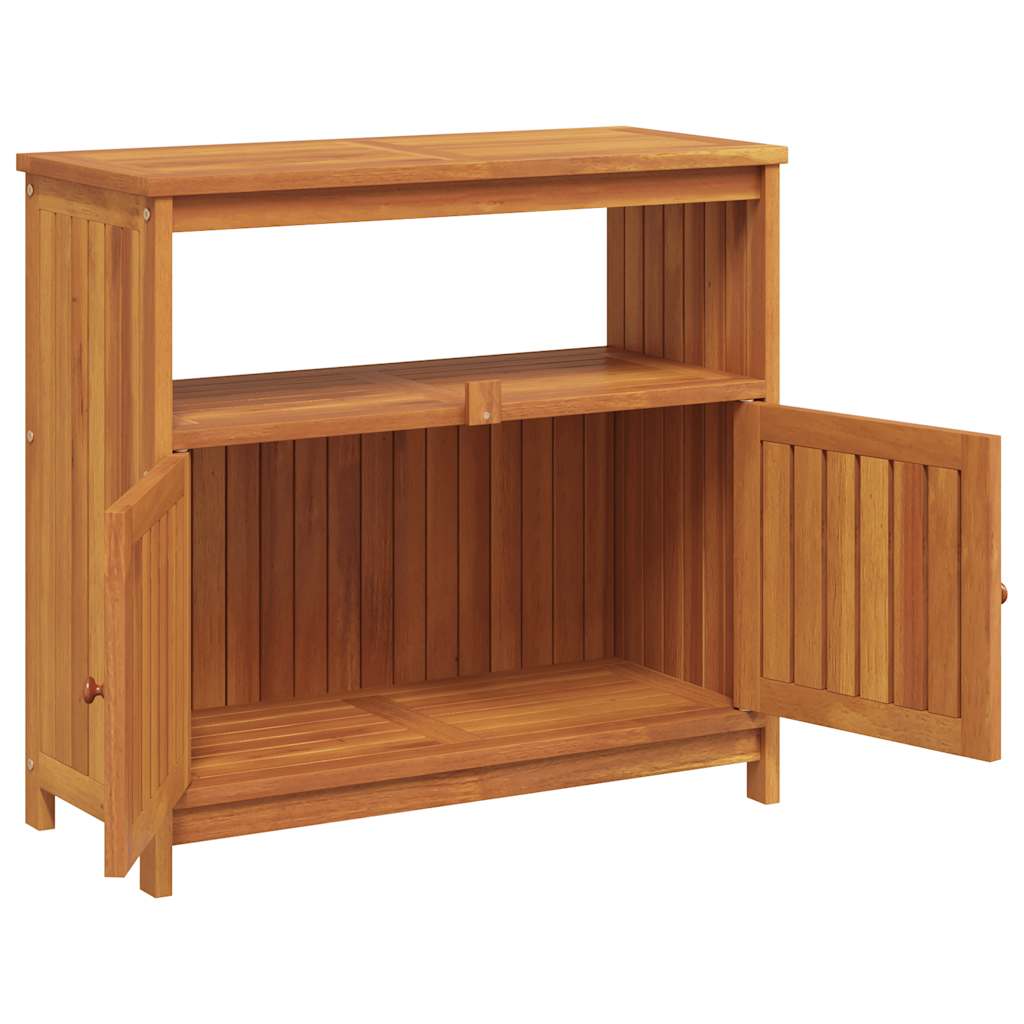 Tavolo Consolle da Giardino 80x35x75 cm Legno Massello Acacia 319696