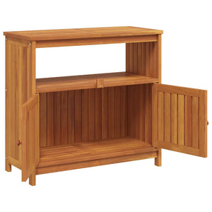 Tavolo Consolle da Giardino 80x35x75 cm Legno Massello Acacia 319696