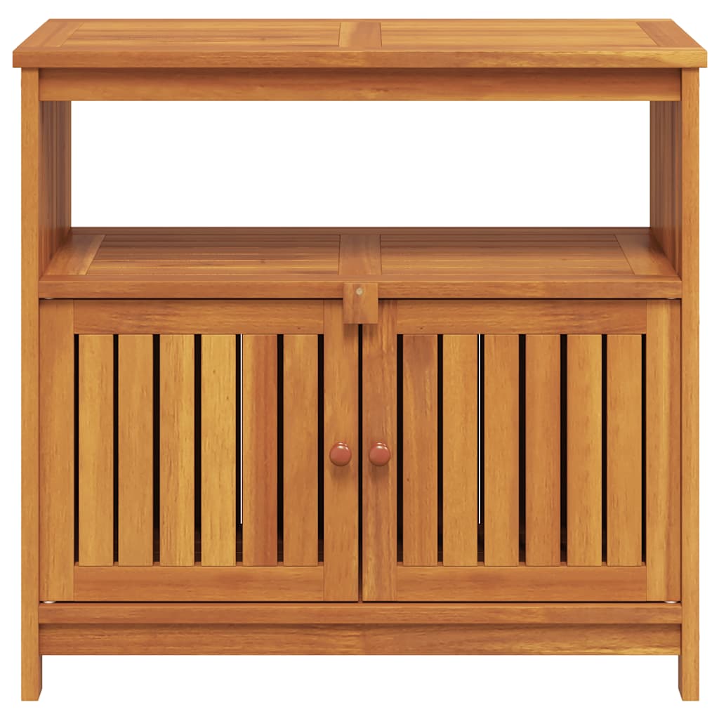 Tavolo Consolle da Giardino 80x35x75 cm Legno Massello Acacia 319696