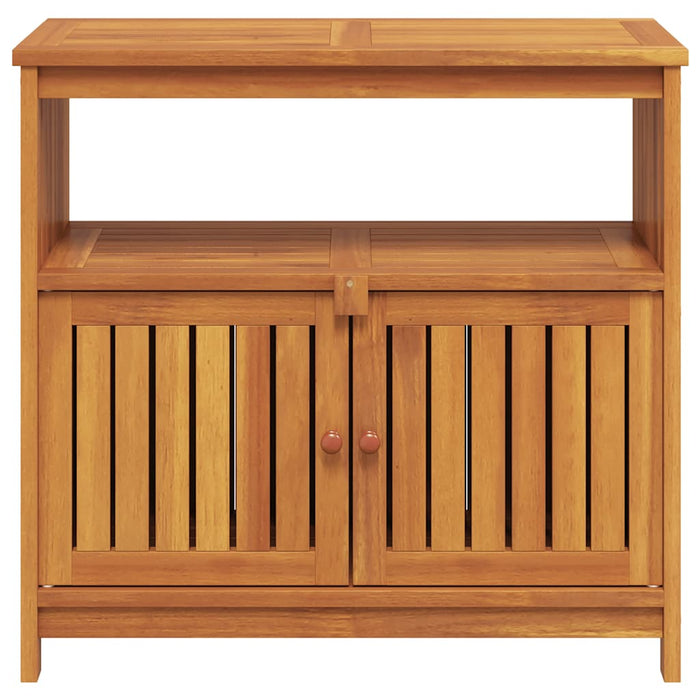 Tavolo Consolle da Giardino 80x35x75 cm Legno Massello Acacia 319696