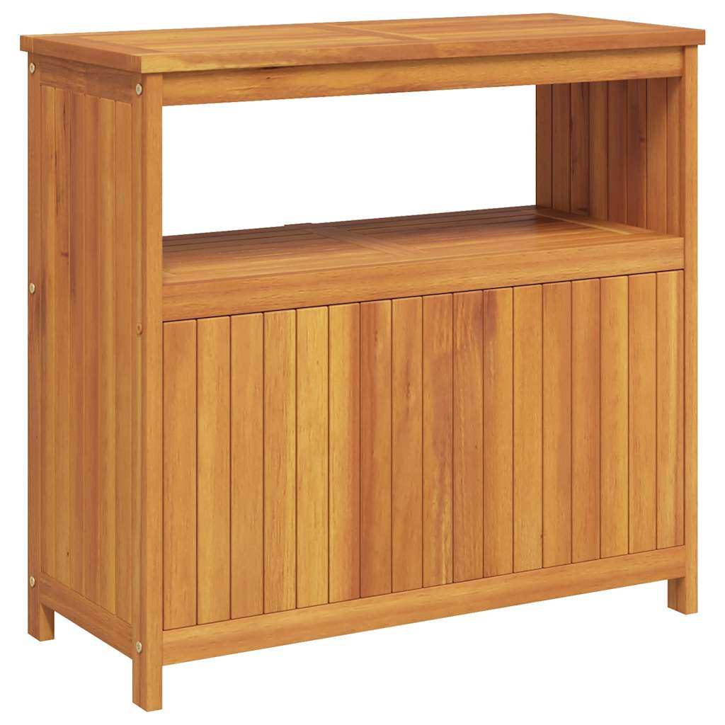 Tavolo Consolle da Giardino 80x35x75 cm Legno Massello Acacia 319696