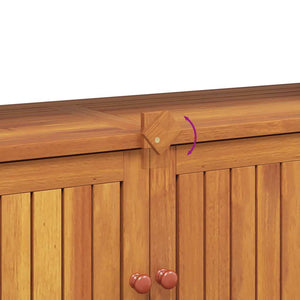 Tavolo Consolle da Giardino 110x35x75 cm Legno Massello Acacia 319697