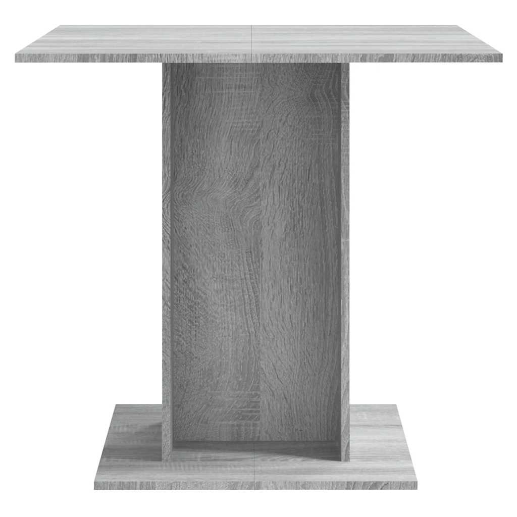 Tavolo da Pranzo grigio sonoma 80x80x75 cm in Legno Multistrato 825823