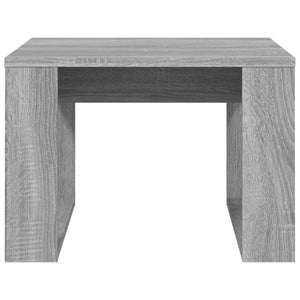 Tavolino Grigio Sonoma 50x50x35 cm in Legno Multistrato
