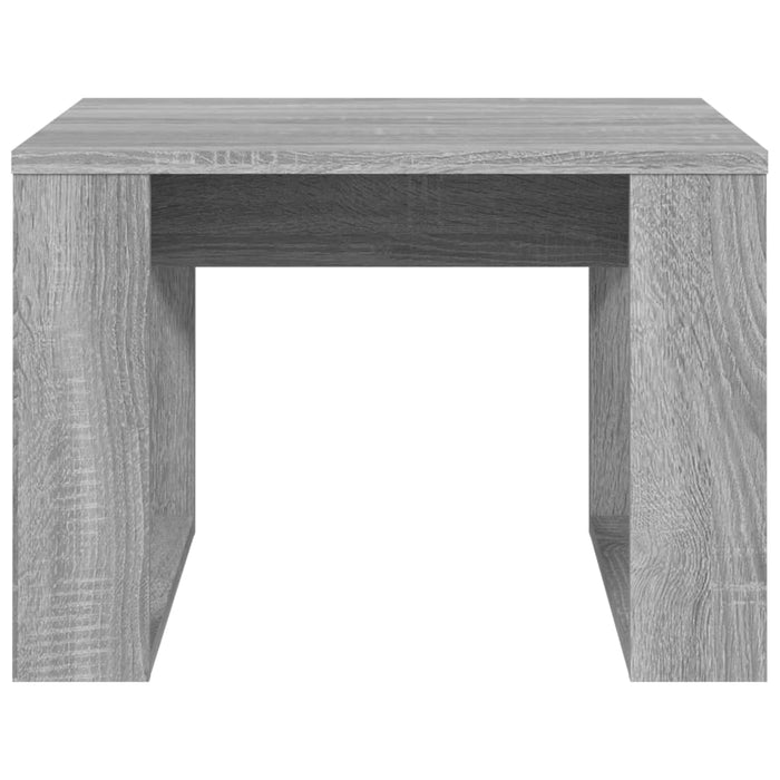 Tavolino Grigio Sonoma 50x50x35 cm in Legno Multistrato