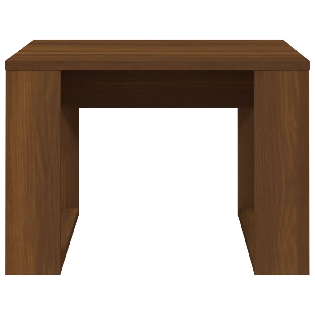 Tavolino da Salotto Rovere Marrone 50x50x35cm Legno Multistrato