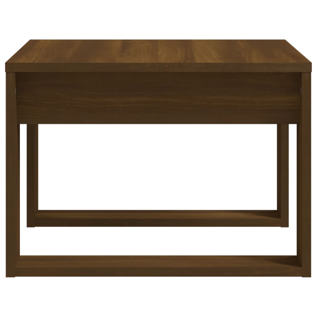 Tavolino da Salotto Rovere Marrone 50x50x35cm Legno Multistrato
