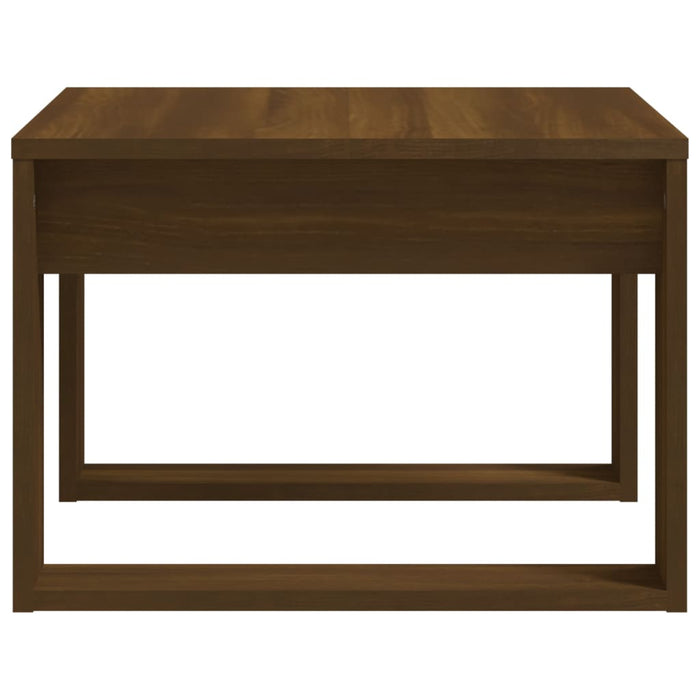 Tavolino da Salotto Rovere Marrone 50x50x35cm Legno Multistrato