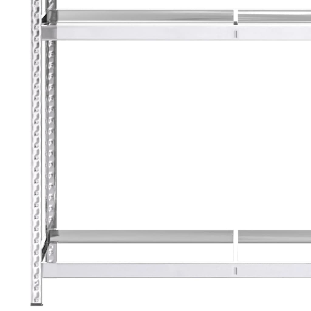Portapneumatici a 3 Strati 4 pz Argento 110x40x200cm in Acciaio cod mxl 54393
