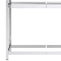 Portapneumatici a 3 Strati 4 pz Argento 110x40x200cm in Acciaio cod mxl 54393