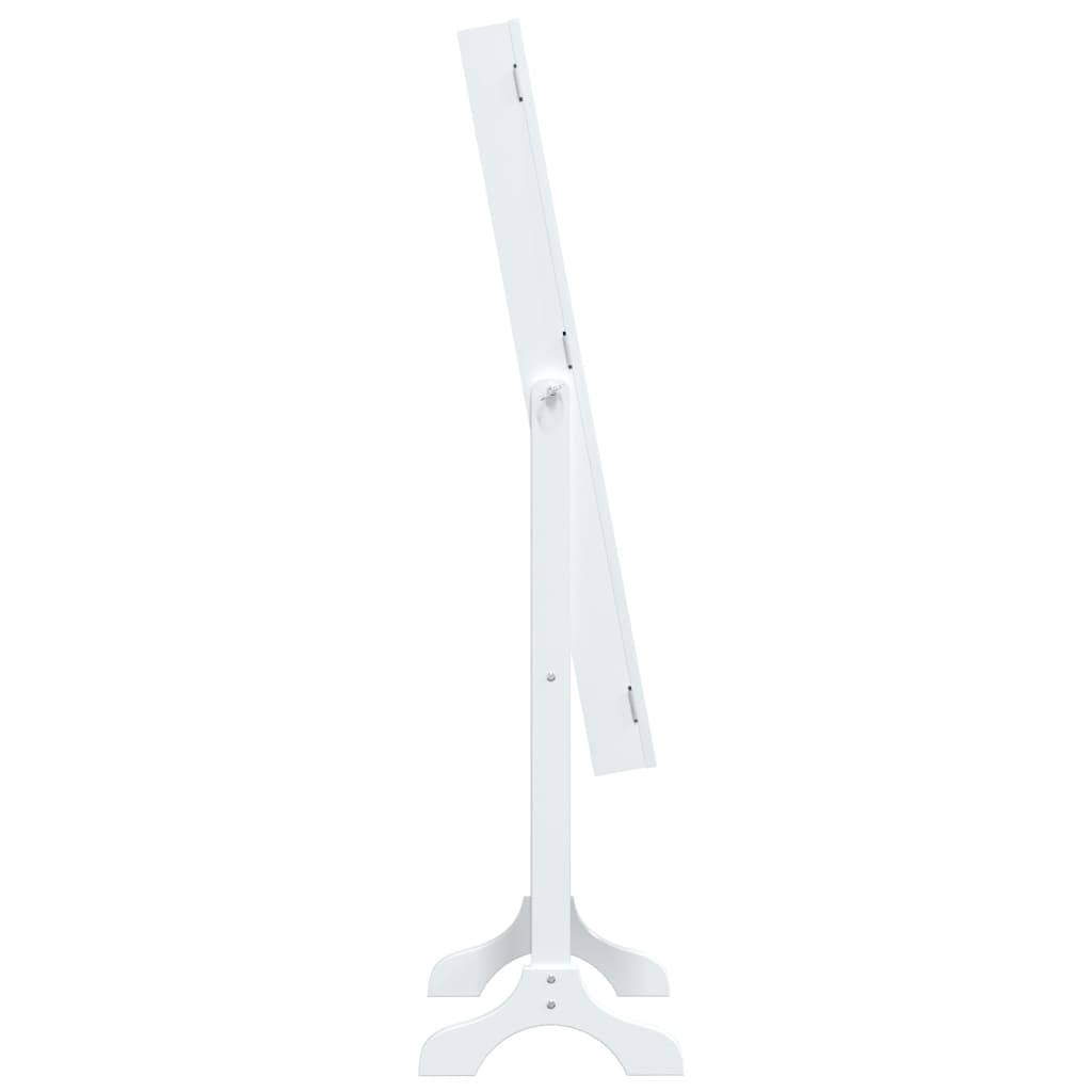 Specchio Autoportante-Specchio da Terra Bianco 34x37x146 cm