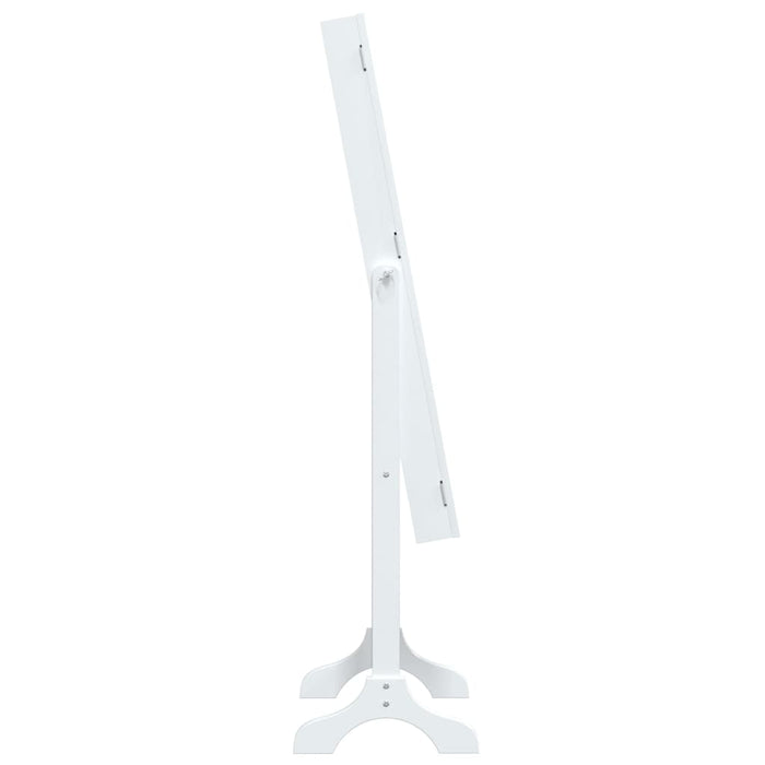 Specchio Autoportante-Specchio da Terra Bianco 34x37x146 cm