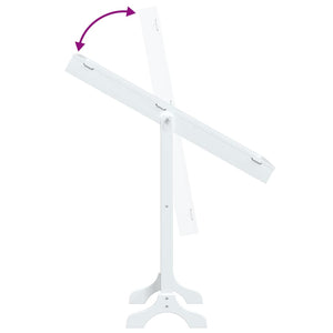 Specchio Autoportante-Specchio da Terra Bianco 34x37x146 cm