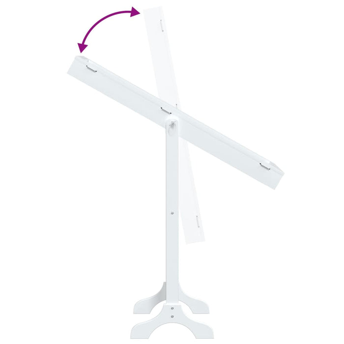 Specchio Autoportante-Specchio da Terra Bianco 34x37x146 cm