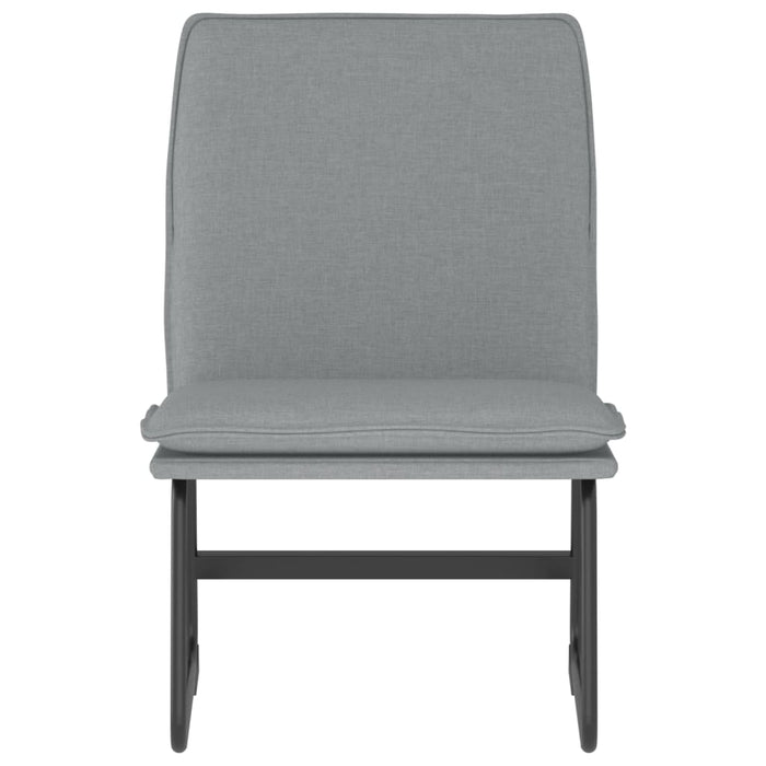Sedia Lounge Grigio Chiaro 52x75x76 cm in Tessuto 351312