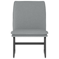 Sedia Lounge Grigio Chiaro 52x75x76 cm in Tessuto cod mxl 5592