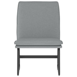Sedia Lounge Grigio Chiaro 52x75x76 cm in Tessuto cod mxl 5592