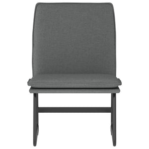 Sedia Lounge Grigio Scuro 52x75x76 cm in Tessuto cod mxl 5596