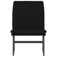 Sedia Lounge Nera 52x75x76 cm in Tessuto 351314