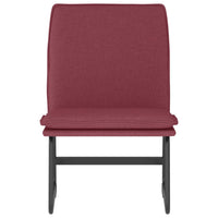 Sedia Lounge Rosso Vino 52x75x76 cm in Tessuto 351315