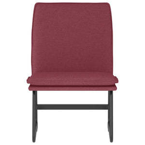 Sedia Lounge Rosso Vino 52x75x76 cm in Tessuto cod mxl 14260