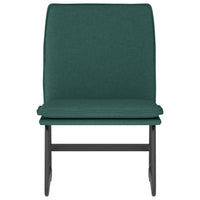 Sedia Lounge Verde Scuro 52x75x76 cm in Tessuto 351316