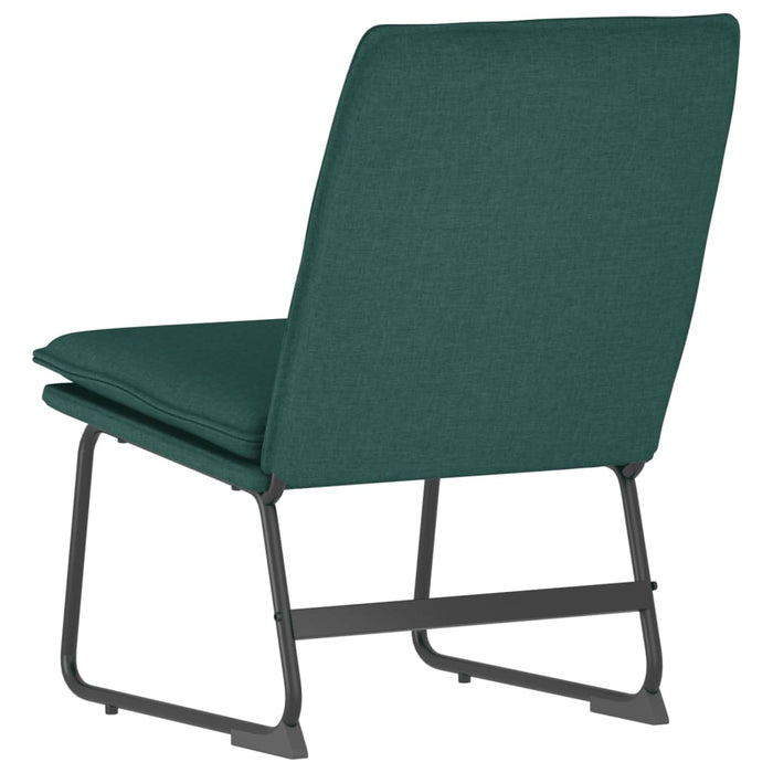 Sedia Lounge Verde Scuro 52x75x76 cm in Tessuto 351316