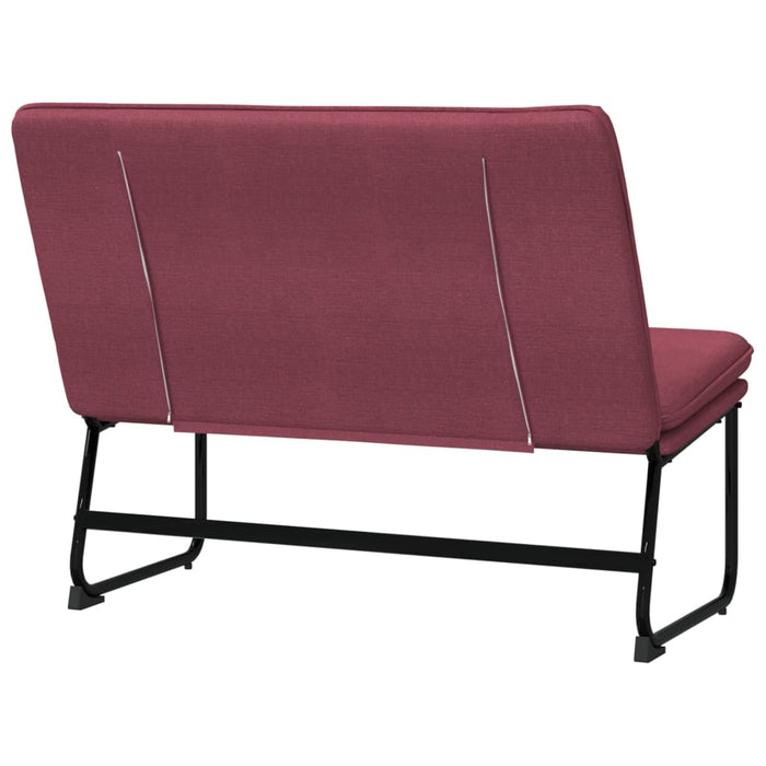 Panca Rosso Vino 100x75x76 cm in Tessuto 351324