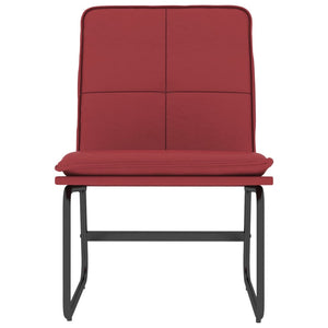 Sedia Lounge Rosso Vino 54x75x76 cm in Similpelle 351334