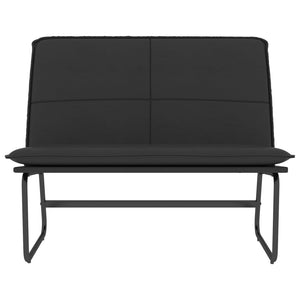 vidaXL Panca Nera 100x75x76 cm in Similpelle