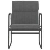Sedia Lounge Grigio Scuro 55x64x80 cm in Tessuto 351343