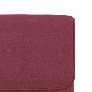 Sedia Lounge Rosso Vino 55x64x80 cm in Tessuto 351345