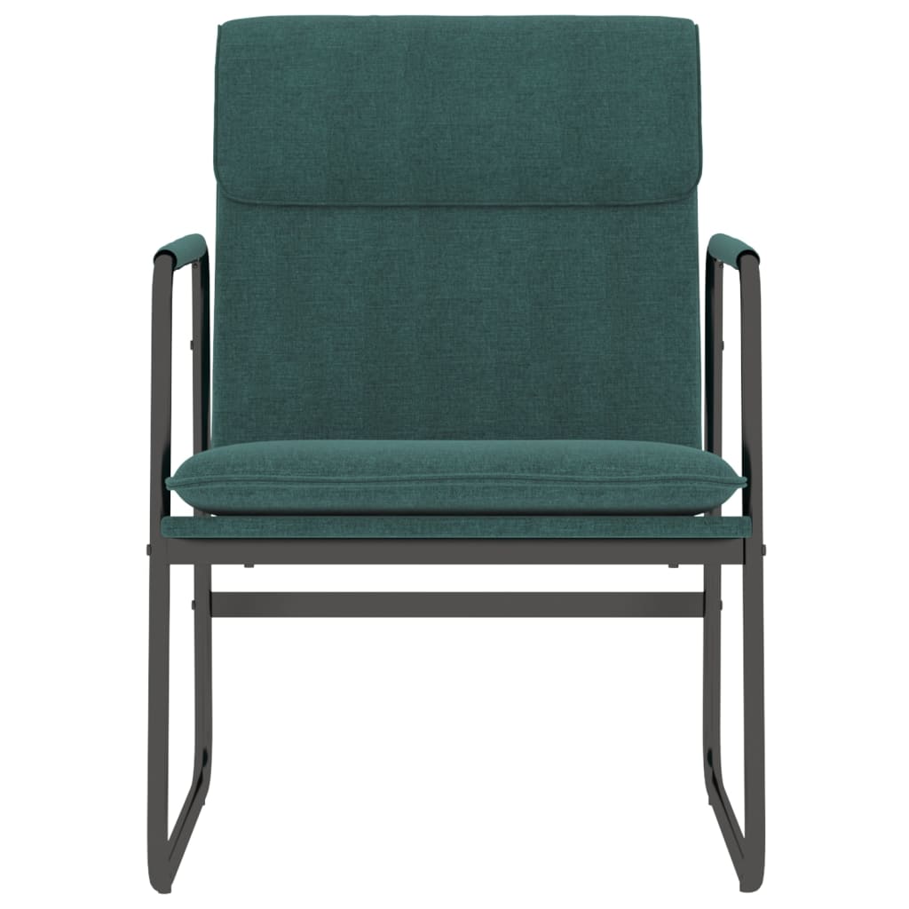 Sedia Lounge Verde Scuro 55x64x80 cm in Tessuto 351346