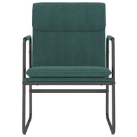 Sedia Lounge Verde Scuro 55x64x80 cm in Tessuto 351346