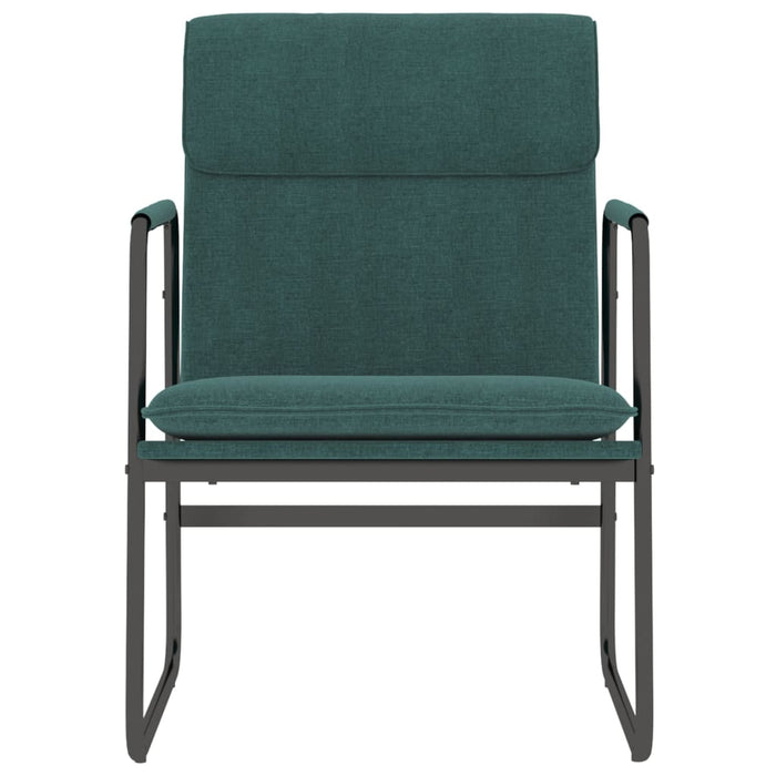 Sedia Lounge Verde Scuro 55x64x80 cm in Tessuto 351346
