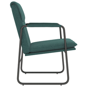 Sedia Lounge Verde Scuro 55x64x80 cm in Tessuto 351346