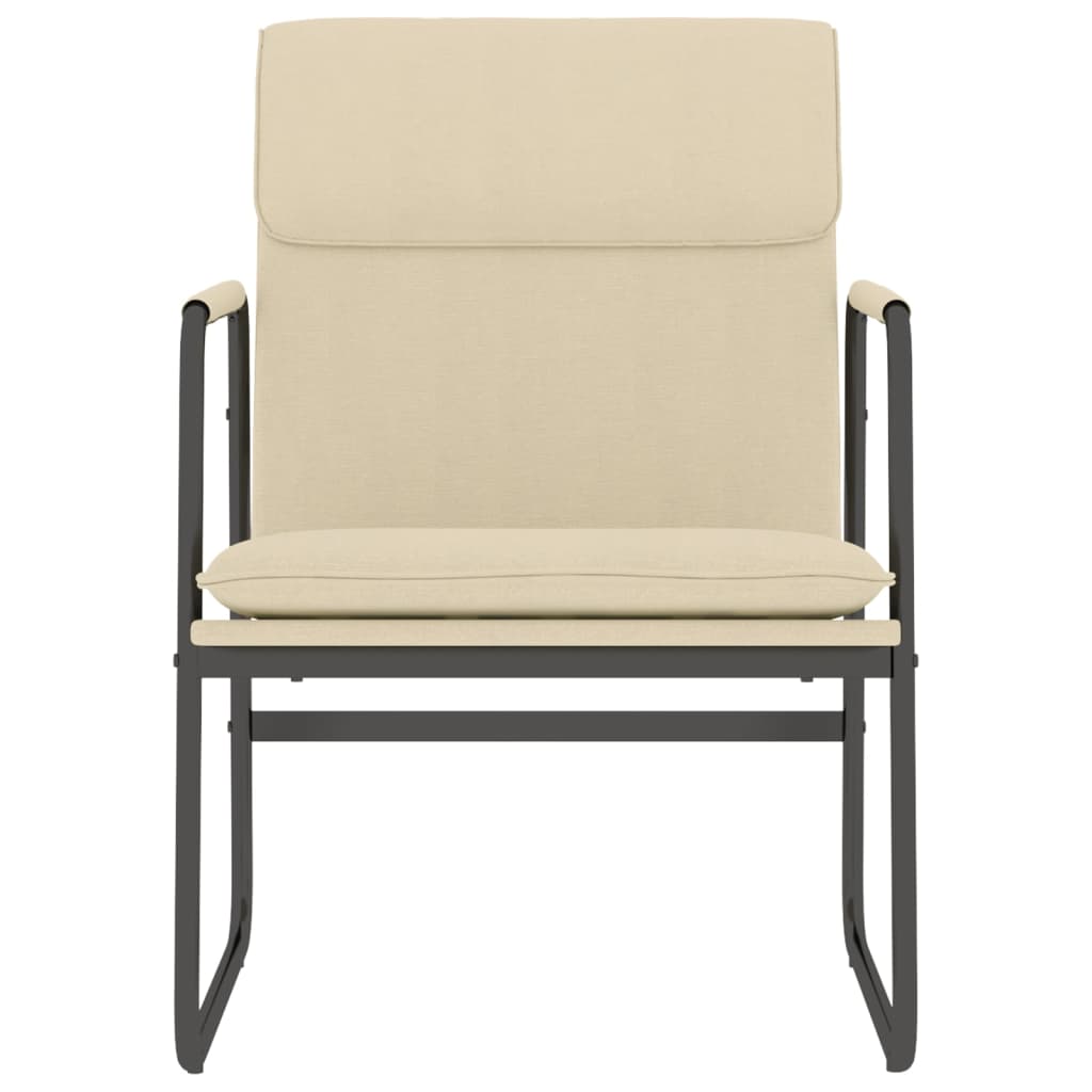 Sedia Lounge Crema 55x64x80 cm in Tessuto 351348
