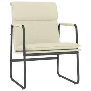 Sedia Lounge Crema 55x64x80 cm in Similpelle 351361