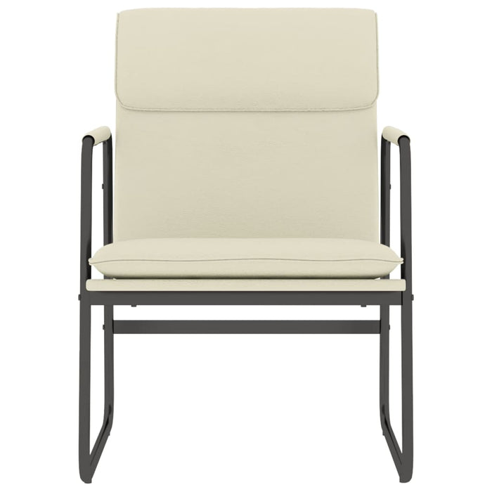 Sedia Lounge Crema 55x64x80 cm in Similpelle 351361