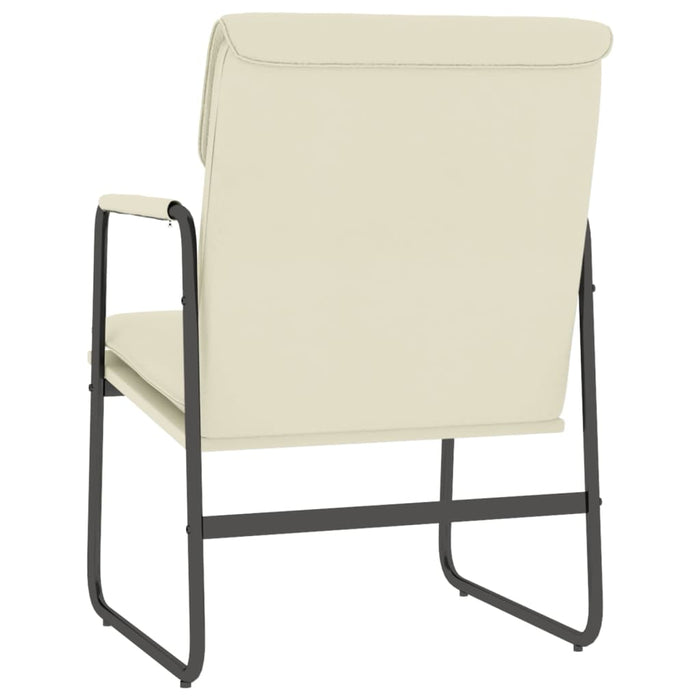 Sedia Lounge Crema 55x64x80 cm in Similpelle 351361