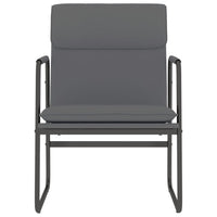 Sedia Lounge Grigia 55x64x80 cm in Similpelle 351363